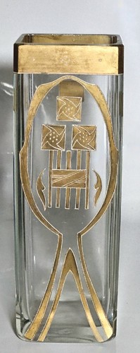 Vase verre art déco - en,